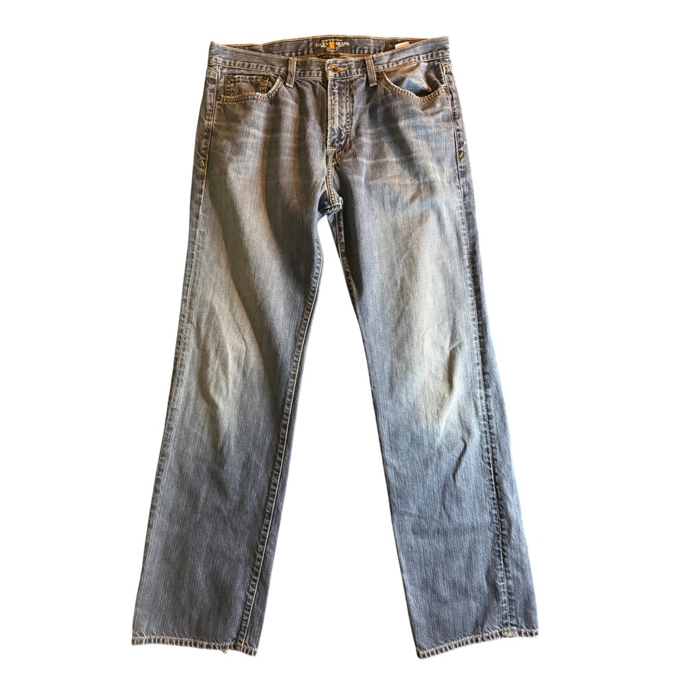 Lucky Brand 361 Vintage Straight Jeans Mens 34x36 Blue Medium Wash Denim